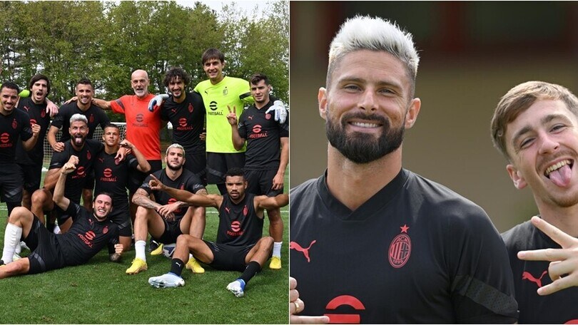 Milan, allenamento tra i sorrisi: Atalanta nel mirino