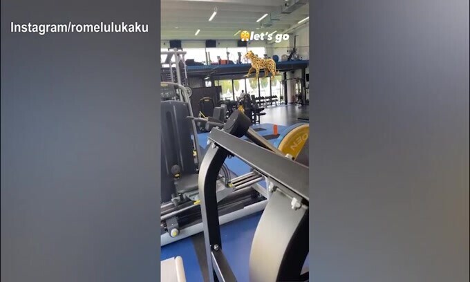 Inter, allenamento in palestra per Lukaku
