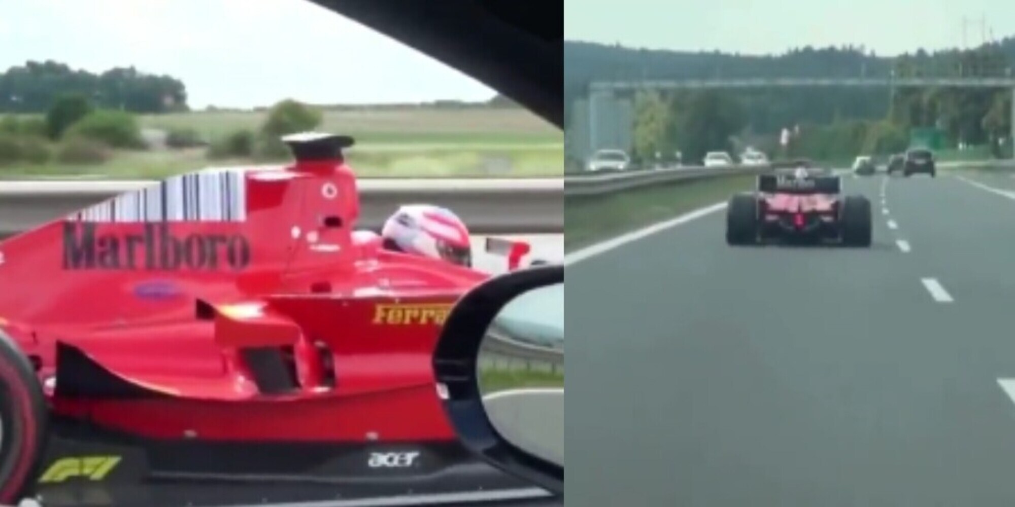 In autostrada con l'auto da Formula 2: ricercato il conducente