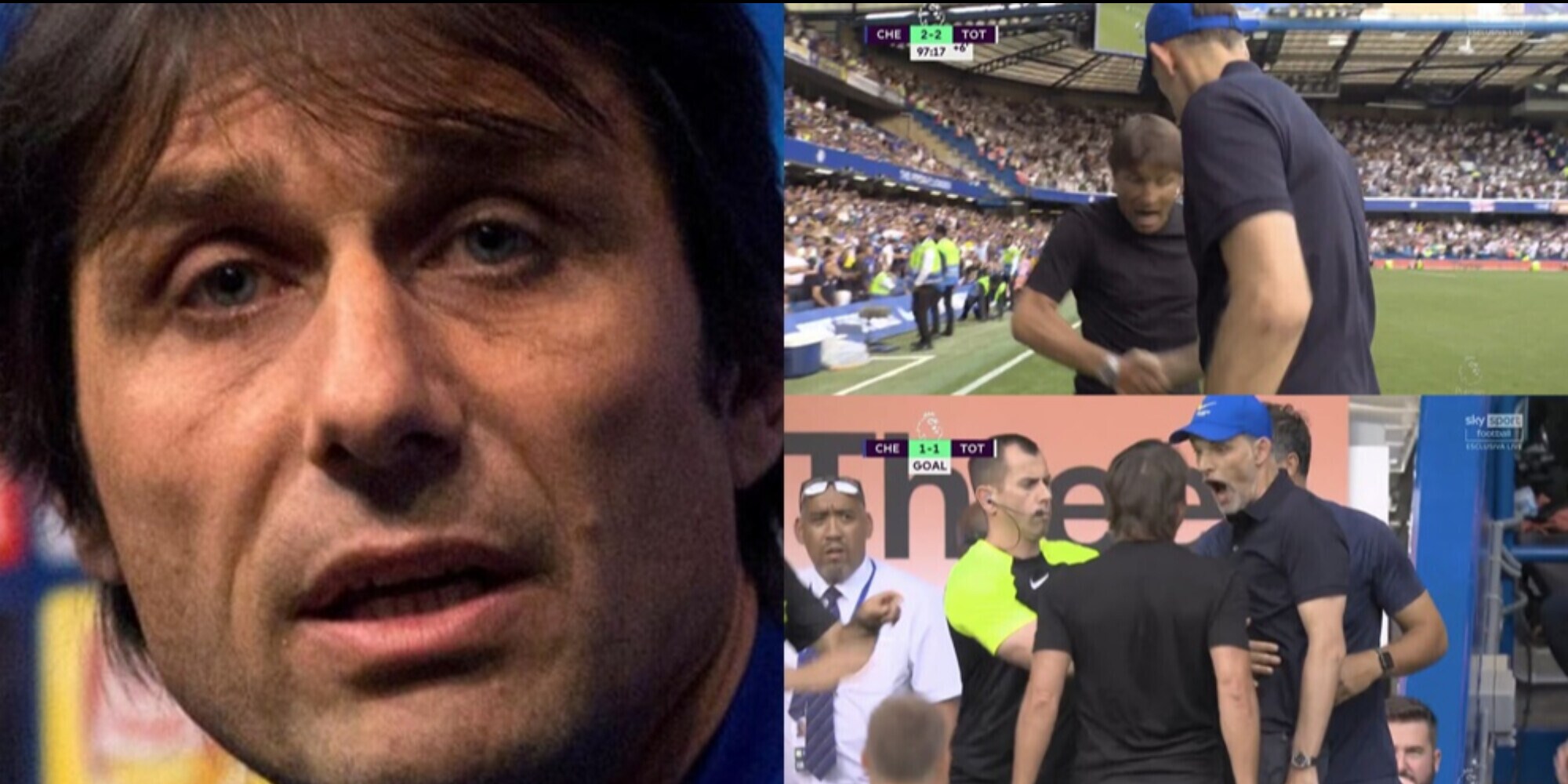 Conte torna sulla lite con Tuchel in Chelsea-Tottenham: "Spero di essere in panchina"