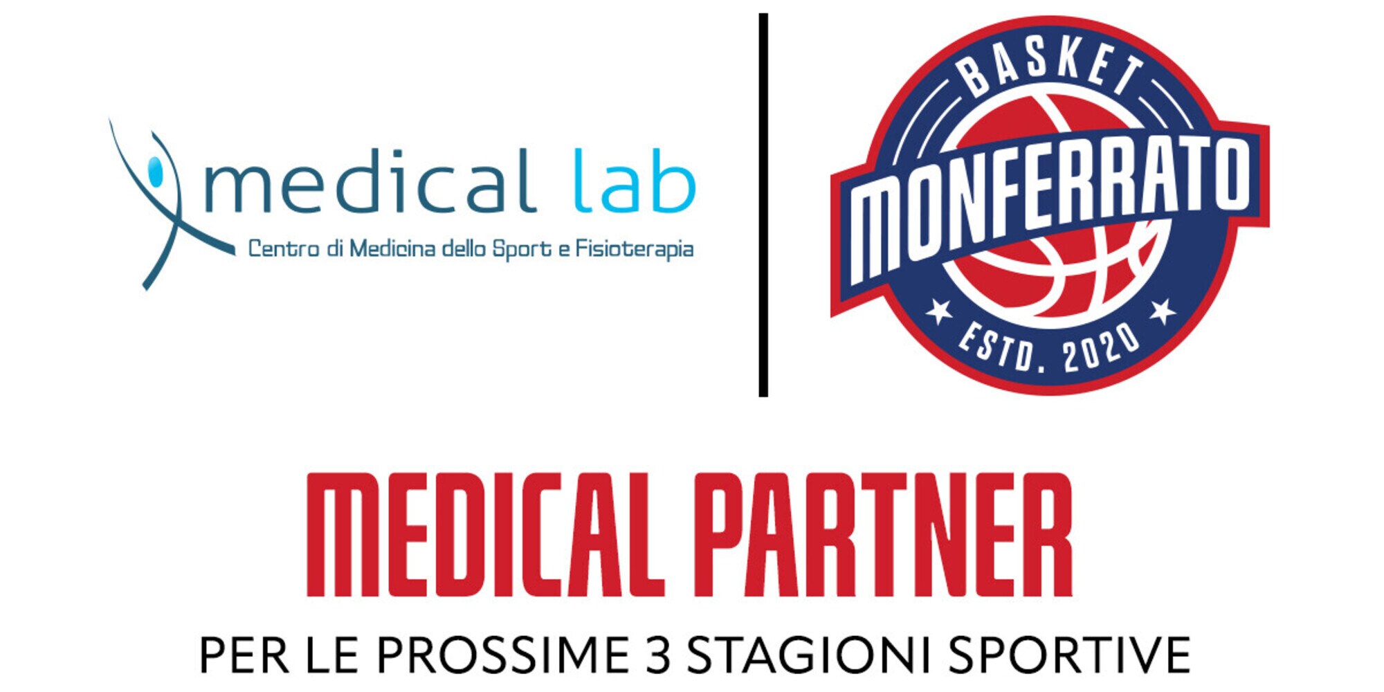 Novipiù Monferrato Basket: nuova partnership con Medical Lab