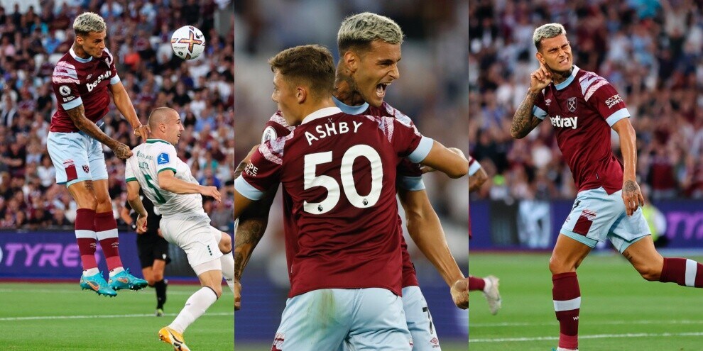 Scamacca, primo gol col West Ham: che esultanza!