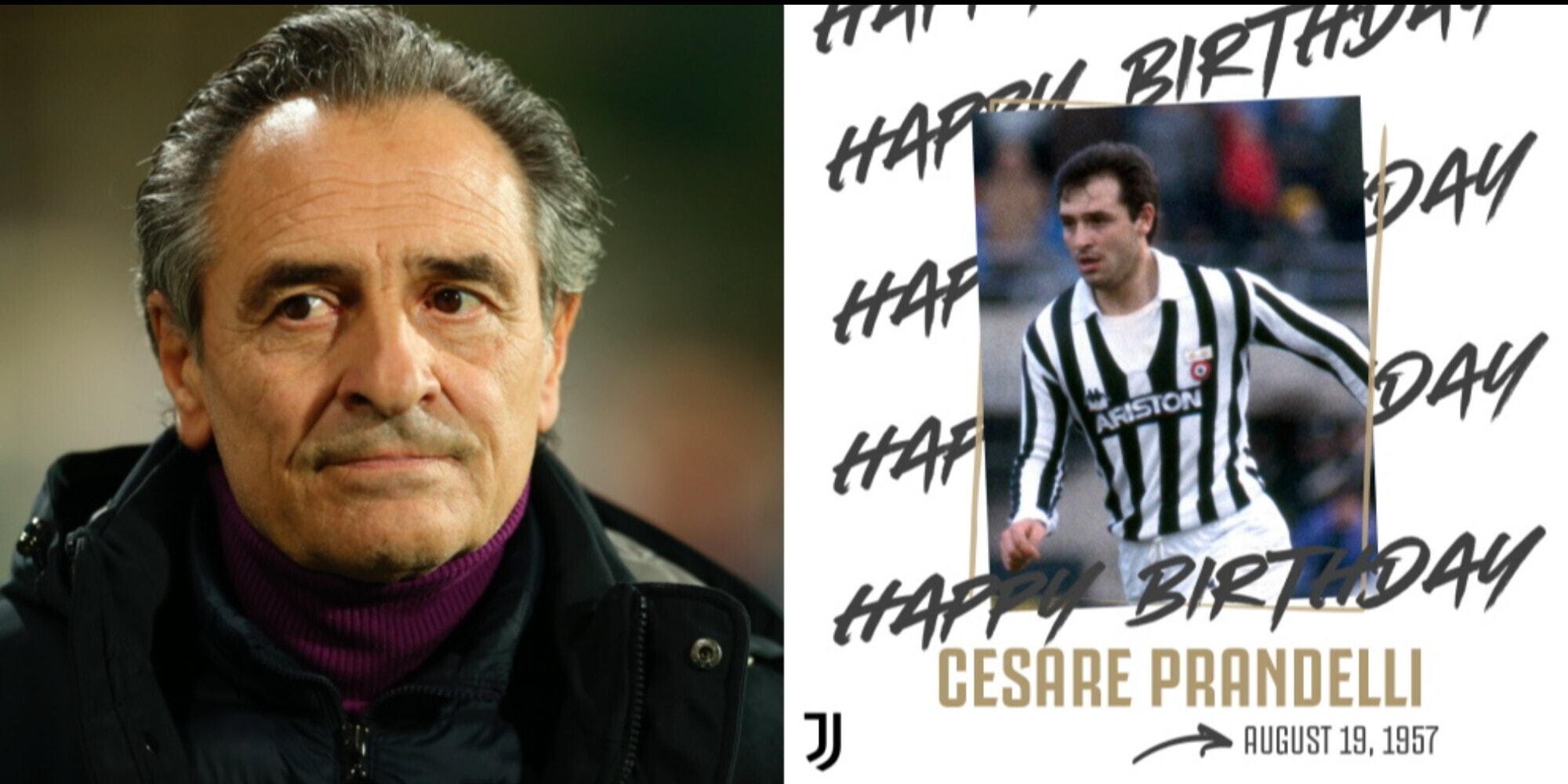 Prandelli compie 65 anni, gli auguri speciali della Juve