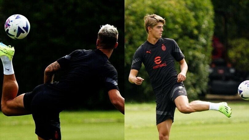 Milan, Giroud e De Ketelaere show: colpi magici in allenamento