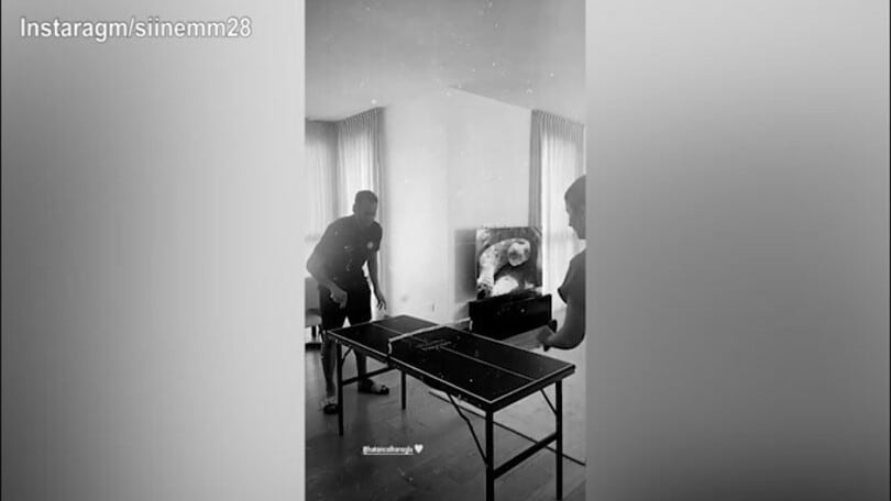 Calhanoglu, partita a Ping Pong con la moglie