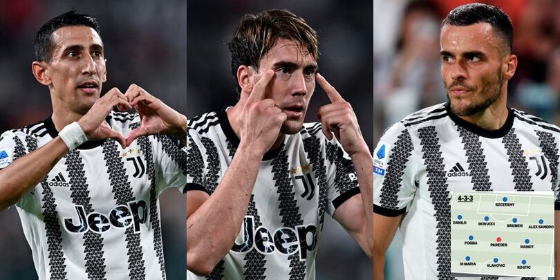 Il 4-3-3 della Juve con Kostic nel tridente