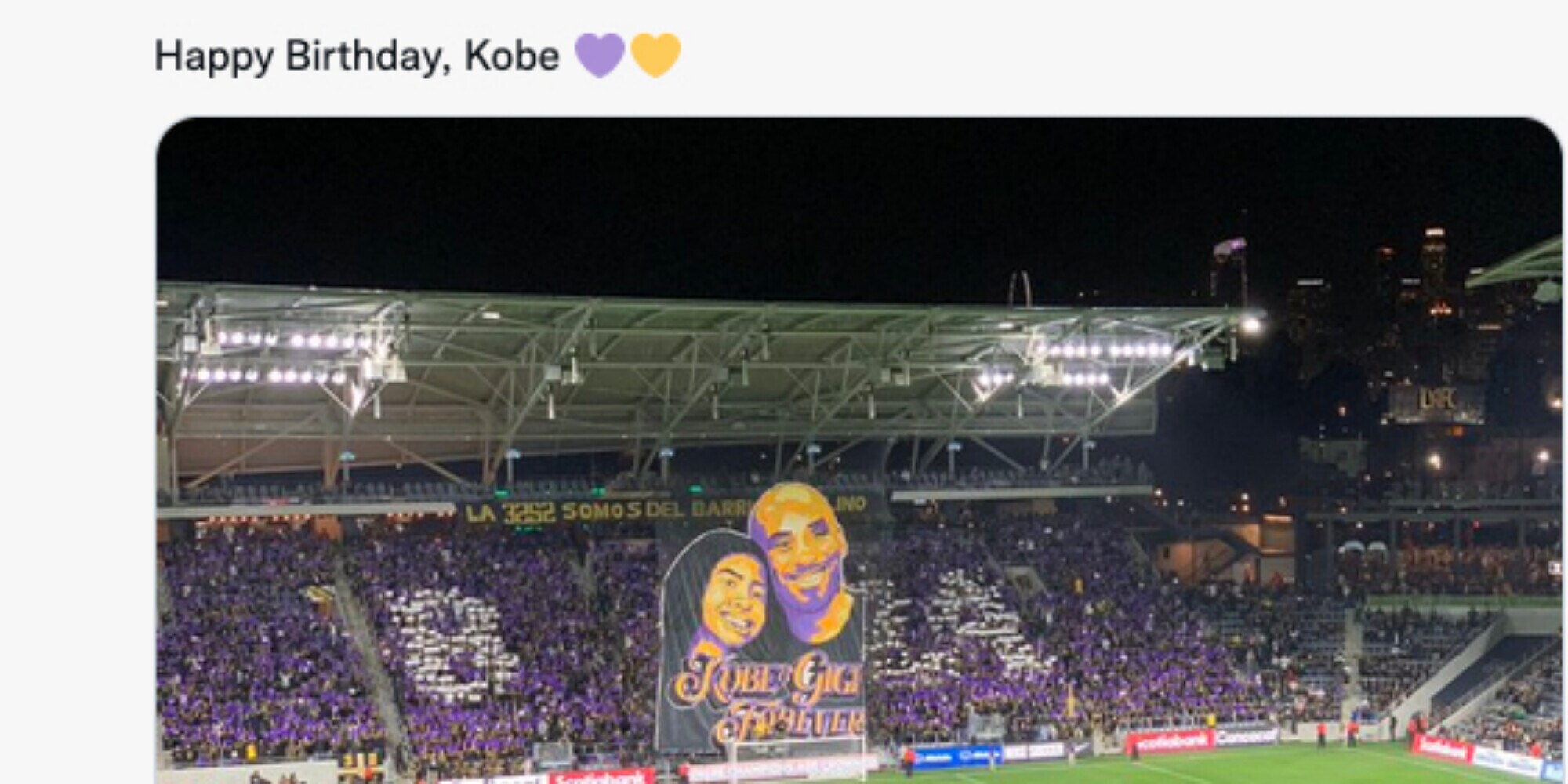 Anche il Los Angeles di Chiellini ricorda Kobe Bryant