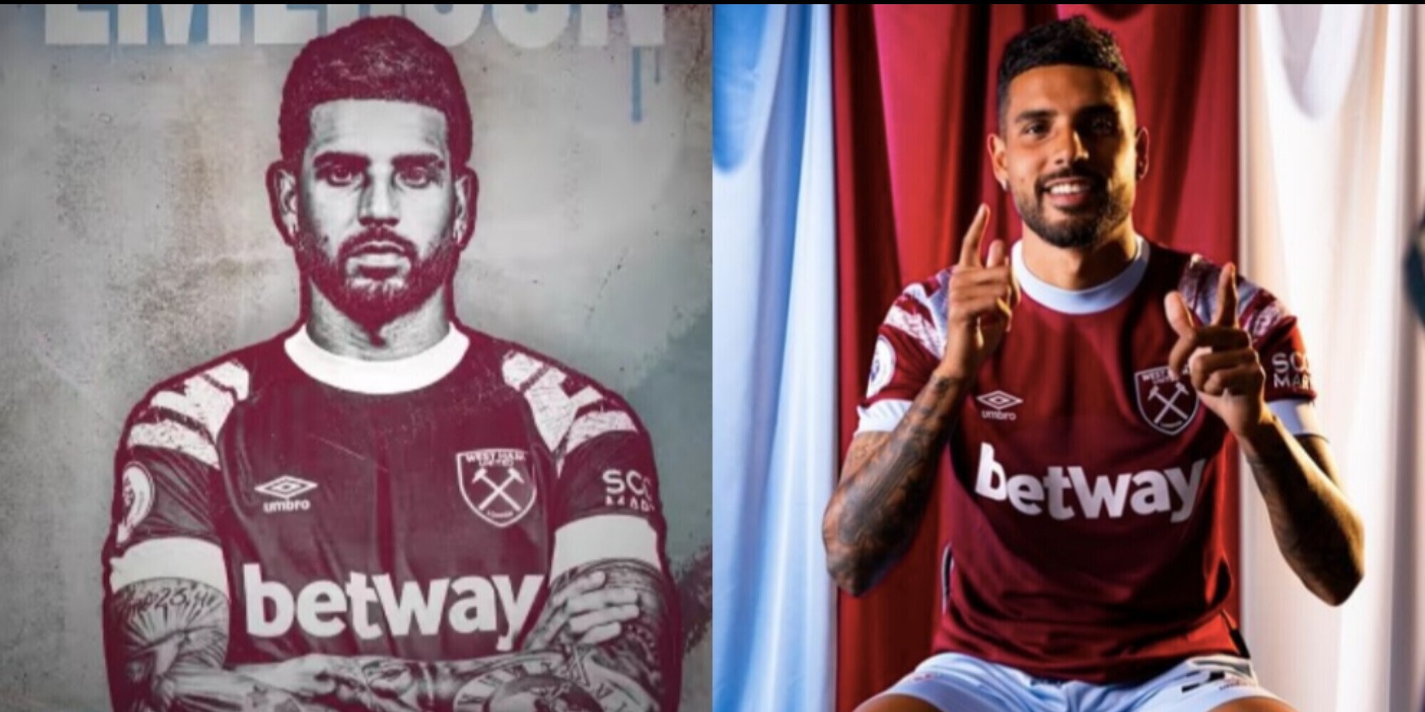 Il West Ham annuncia Emerson Palmieri: è ufficiale