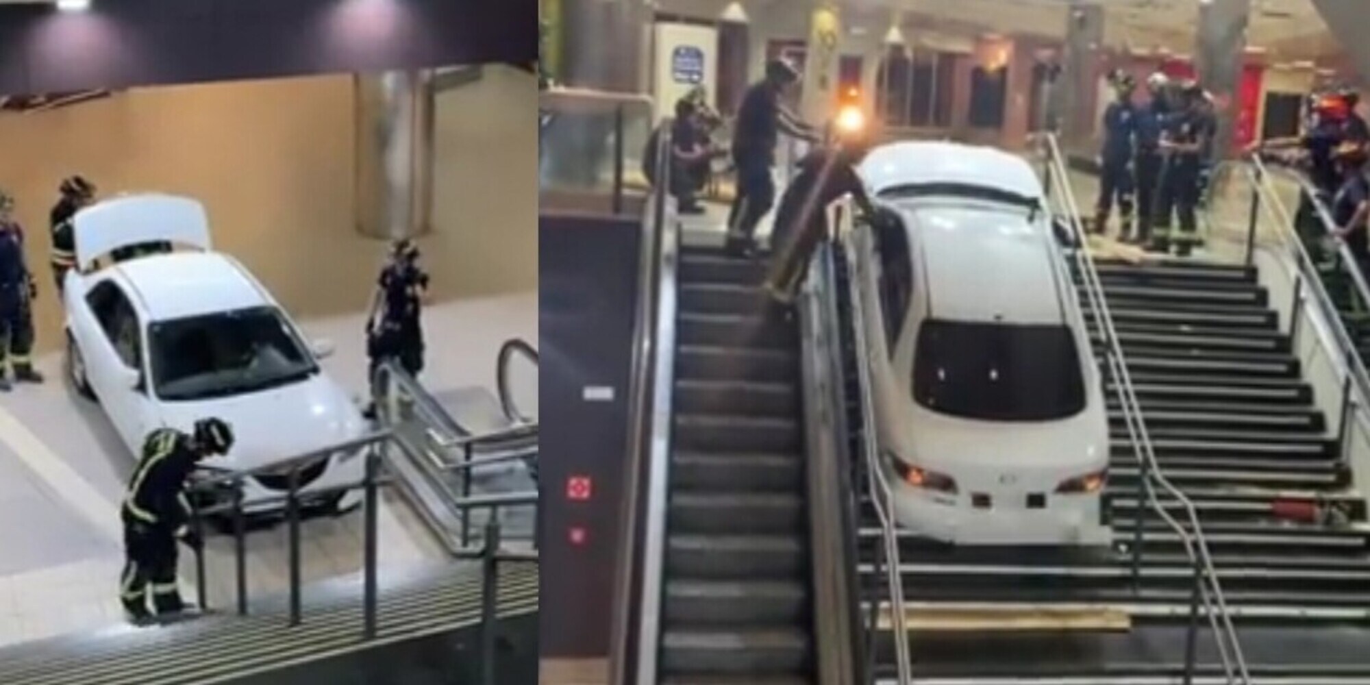 Ruba un'auto, entra nella metro ma si incastra nelle scale: arrestato
