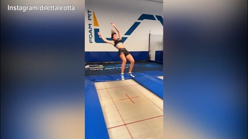 Diletta Leotta, che salto meraviglioso!