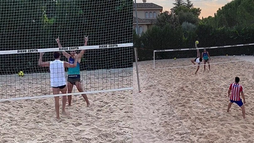 Che rovesciata! Diego Costa campione di footvolley