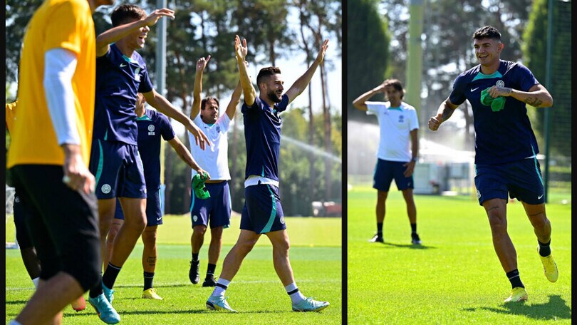 Inter, Mister Inzaghi scatenato in allenamento