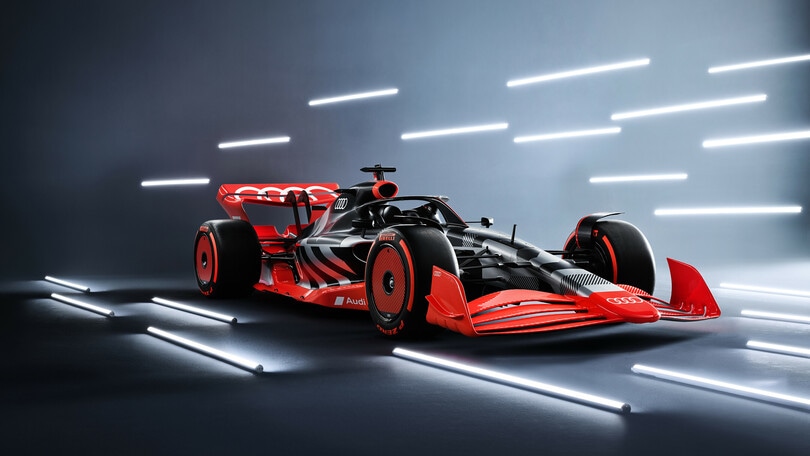 Audi in Formula 1 2026: tutto prende forma con la livrea nera e rossa