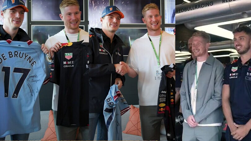 Verstappen e De Bruyne, scambio di maglie al GP del Belgio