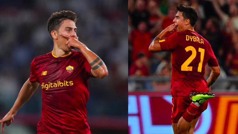 Roma, Dybala show contro il Monza: che doppietta