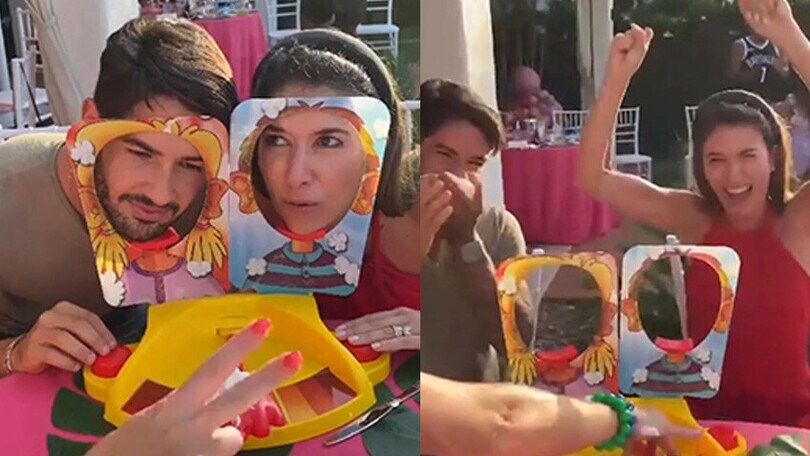 Pato sfida la moglie a colpi di panna