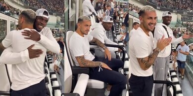 Juve, Paredes in tribuna allo Stadium