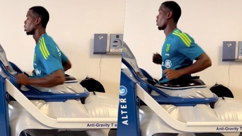 Pogba corre sul tapis roulant: si avvicina il rientro