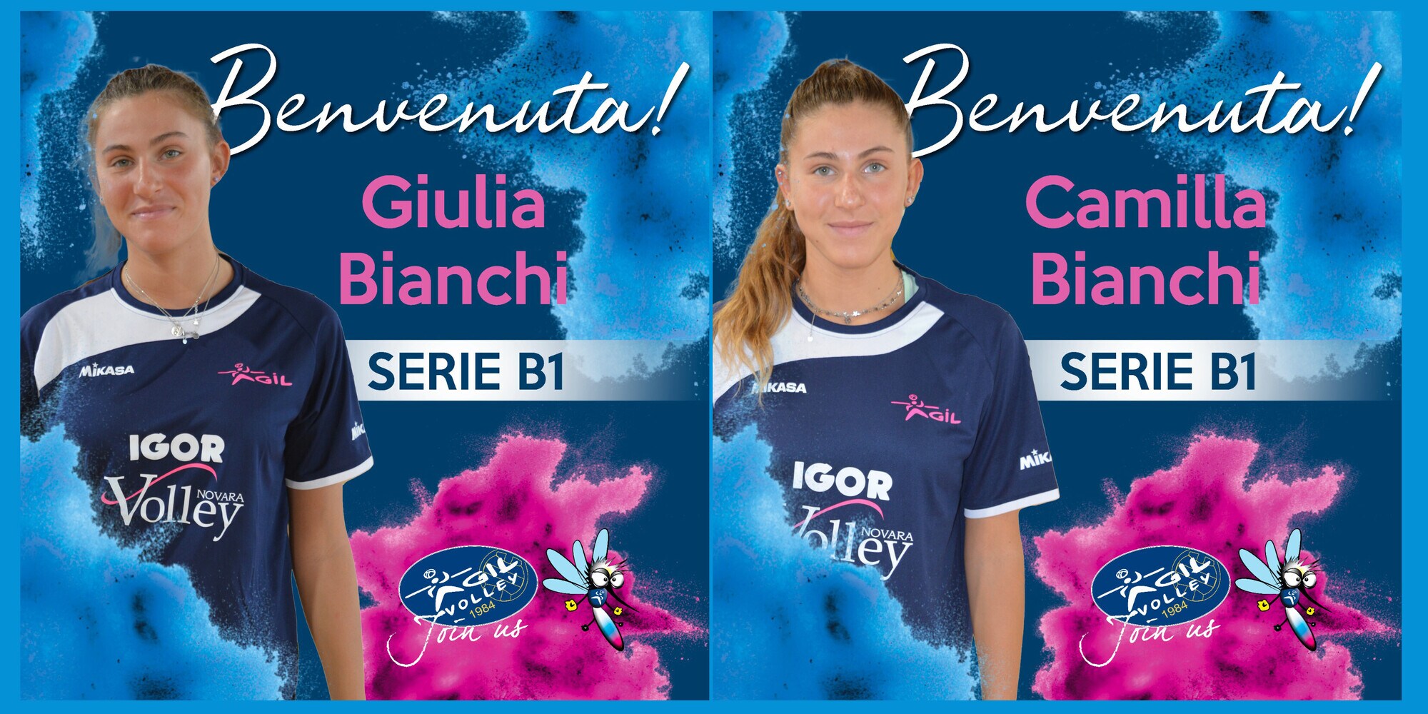 Agil Igor Volley: benvenute Camilla e Giulia!