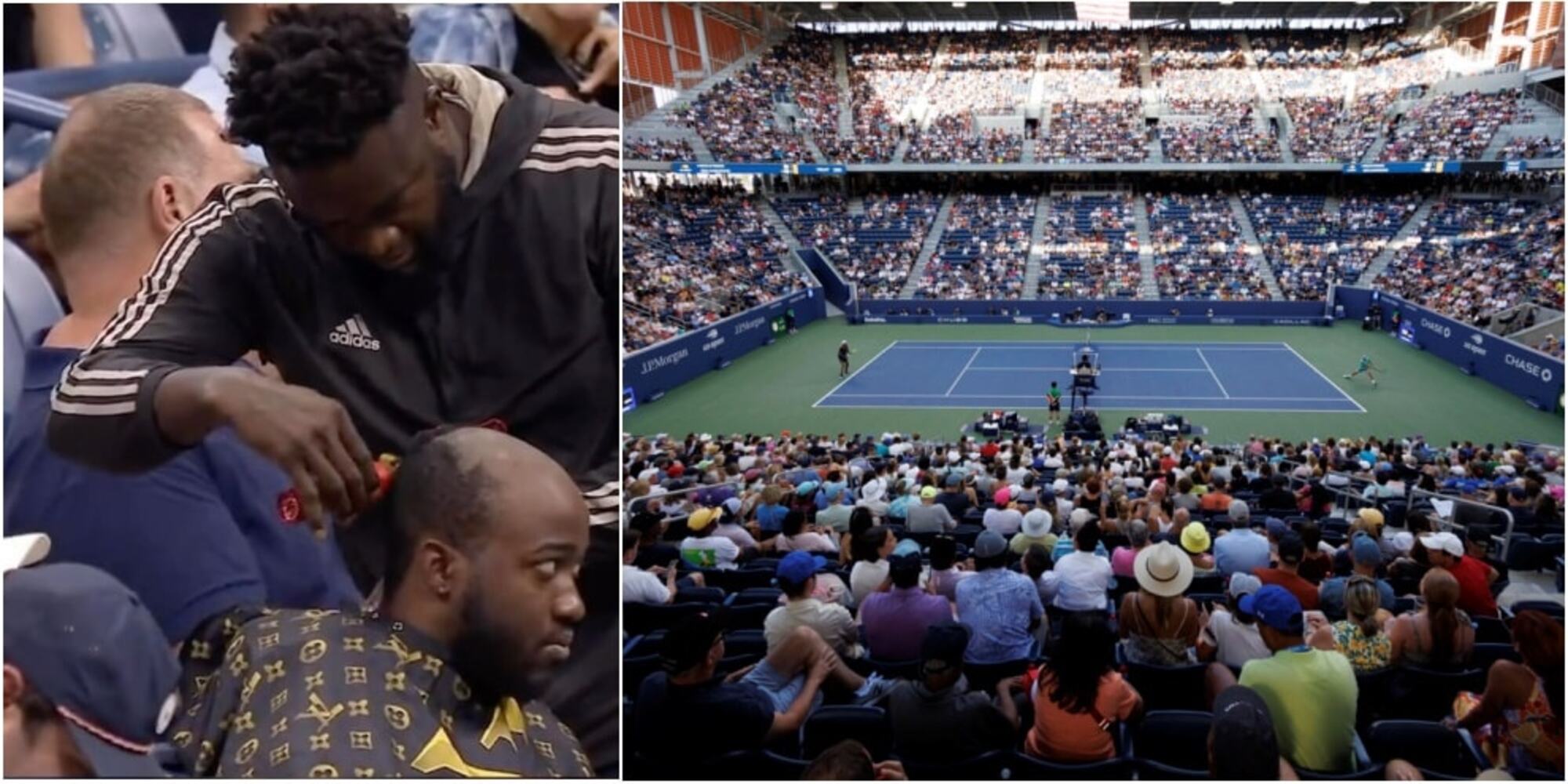 Clamoroso agli Us Open: youtuber si taglia i capelli sugli spalti!