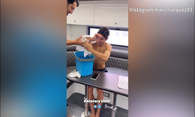 Marquez, terapia e test in pista