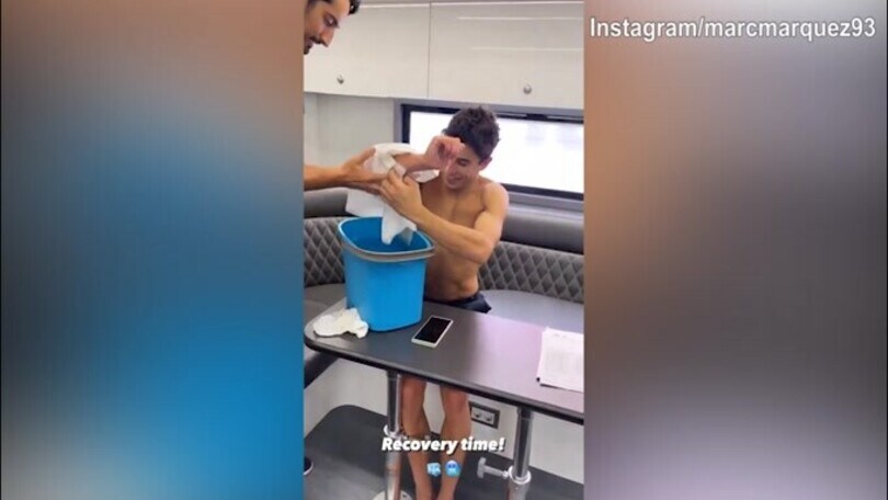 Marquez, terapia e test in pista