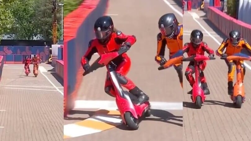 Alta velocità, sorpassi e "legnate": quanta adrenalina nelle gare dei monopattini!