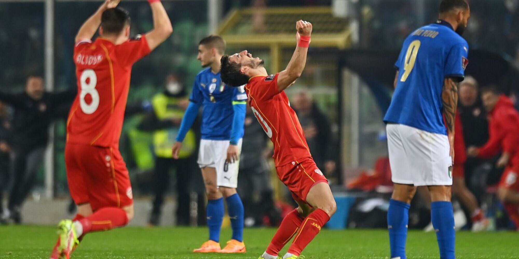 Macedonia bestia nera, Italia fuori