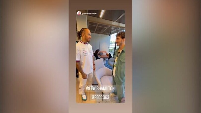 Gp Monza, Bagnaia incontra Hamilton