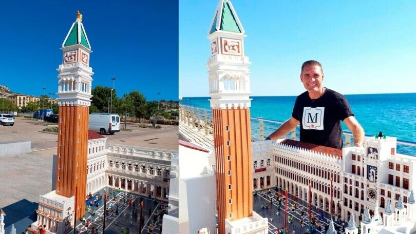 Piazza San Marco a Venezia ricostruita con 170mila Lego: le FOTO