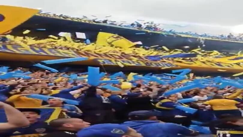 La Doce in delirio durante il Superclasico vinto dal Boca Juniors