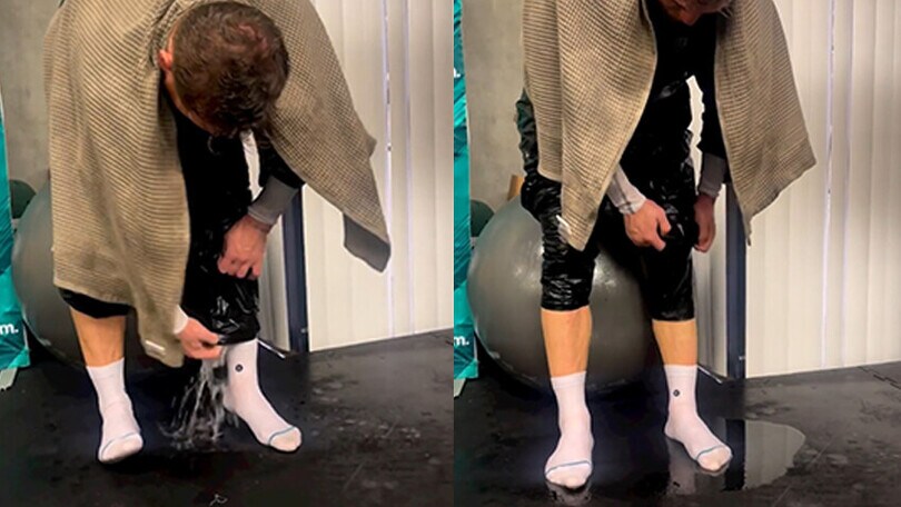 Canelo, un bagno… di sudore