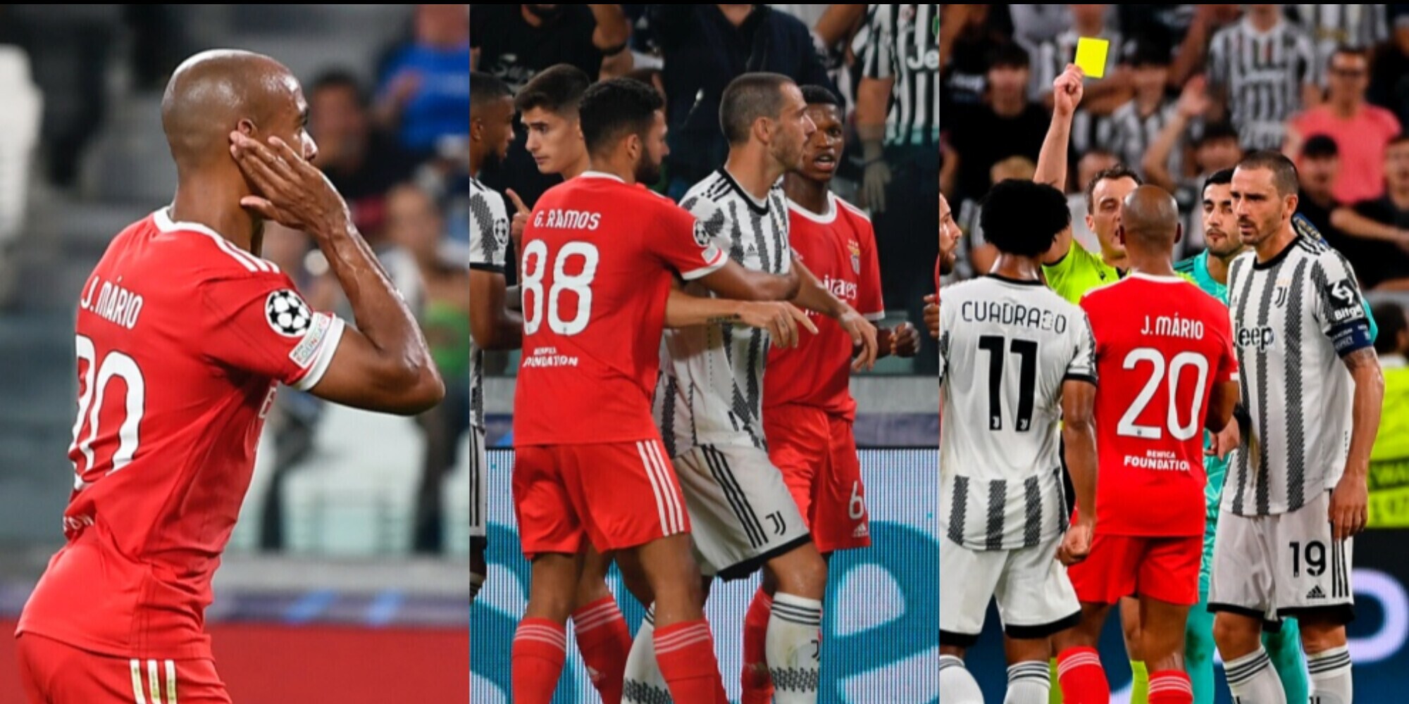 Joao Mario esulta in faccia ai tifosi della Juve e Bonucci si infuria