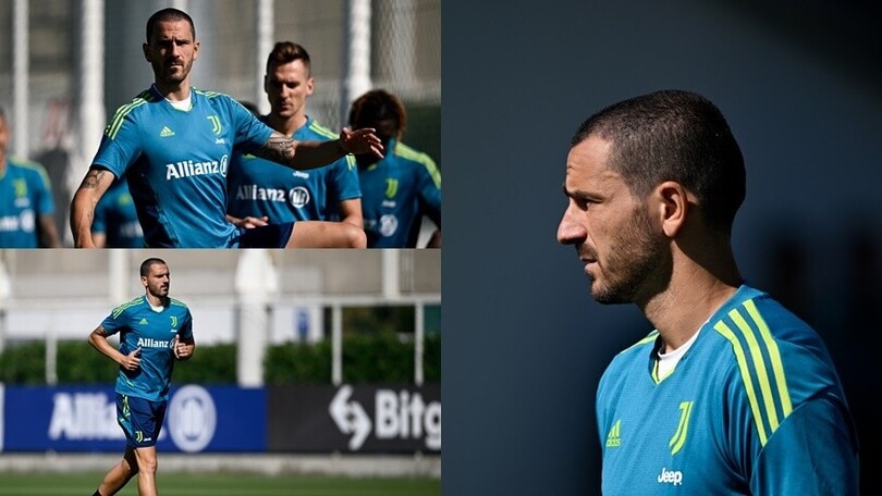 Juve, Bonucci guida il gruppo: quanta concentrazione in allenamento