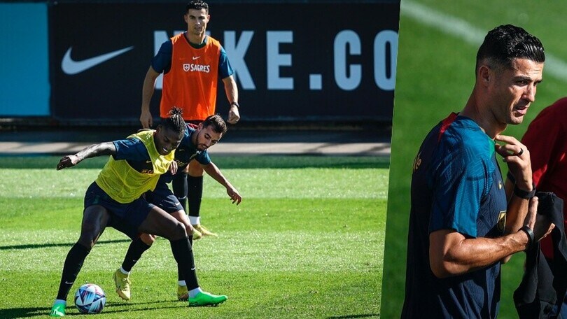 Leao di classe anche col Portogallo. E Ronaldo lo osserva...