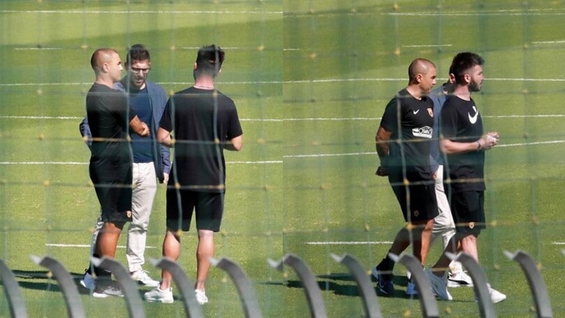 Benevento, è il giorno di Cannavaro: visita al centro sportivo con il suo staff