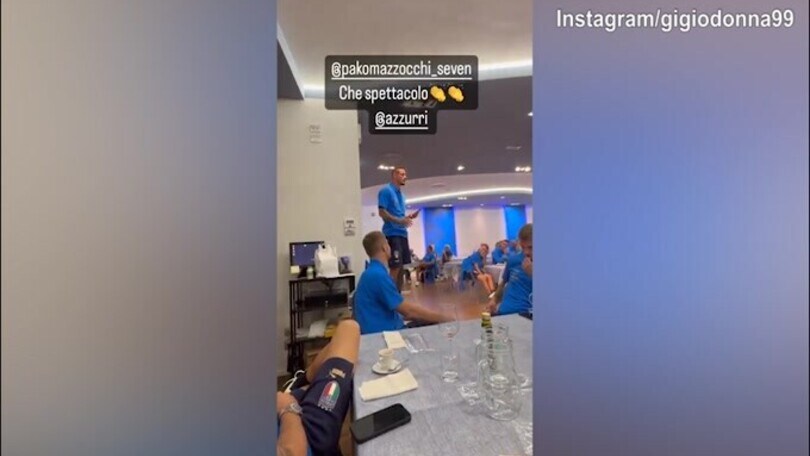 Nel ritiro della Nazionale arriva lo show di Mazzocchi