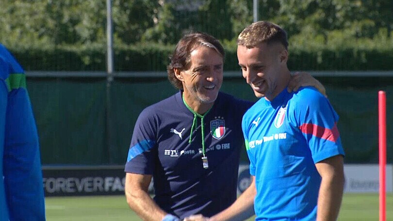 Azzurri in campo a Coverciano