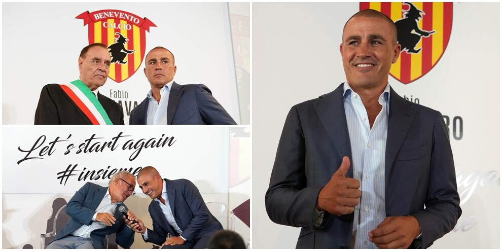 Benevento, ecco Cannavaro: prima panchina italiana per l'ex azzurro