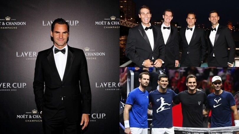 Laver Cup, giornata da sogno: Federer riunisce i 'Fab 4' in campo e fuori
