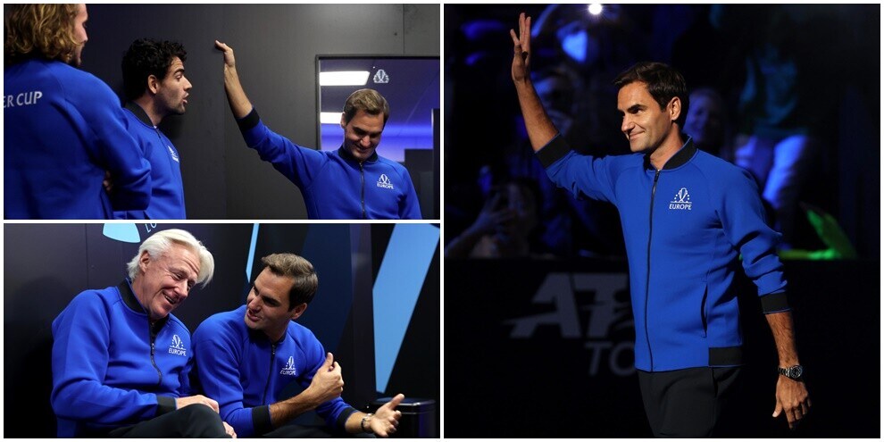 Federer si prepara alla sua ultima partita: emozioni nello spogliatoio