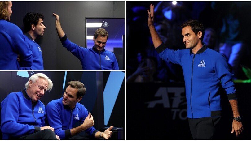 Federer si prepara alla sua ultima partita: emozioni nello spogliatoio