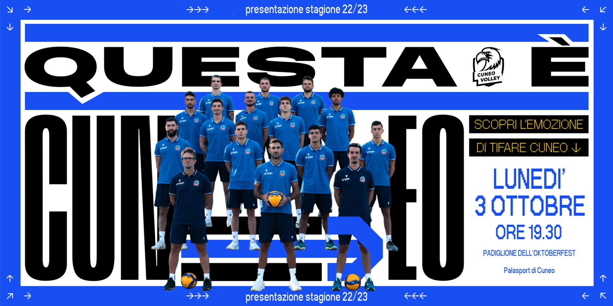Vieni a scoprire il Cuneo Volley il 3 ottobre all’Oktoberfest