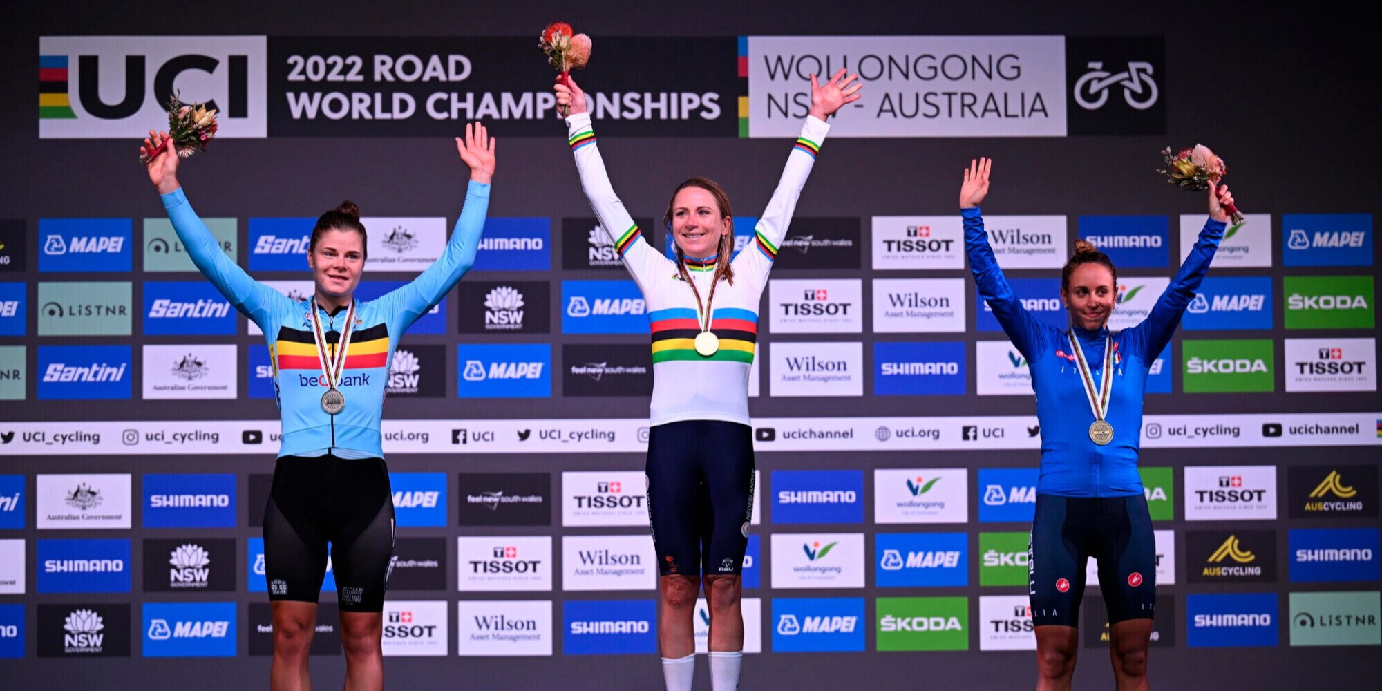 Super Van Vleuten: oro nella prova in linea. Bronzo per Persico