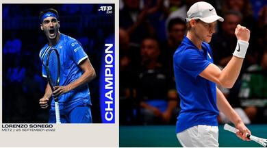 Ranking Atp: Sonego vola dopo Metz, Sinner in Top 10