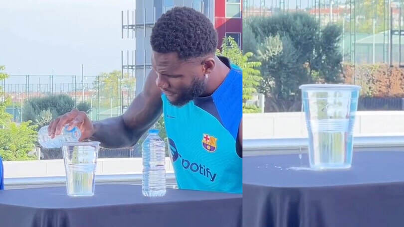 Dembele e Kessie provano la “Water Cup Challenge”