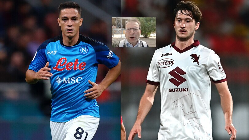 Napoli-Torino, la grande sfida Raspadori-Miranchuk
