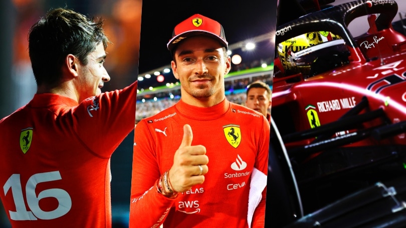 Ferrari, Leclerc show a Singapore: super pole e sorrisi
