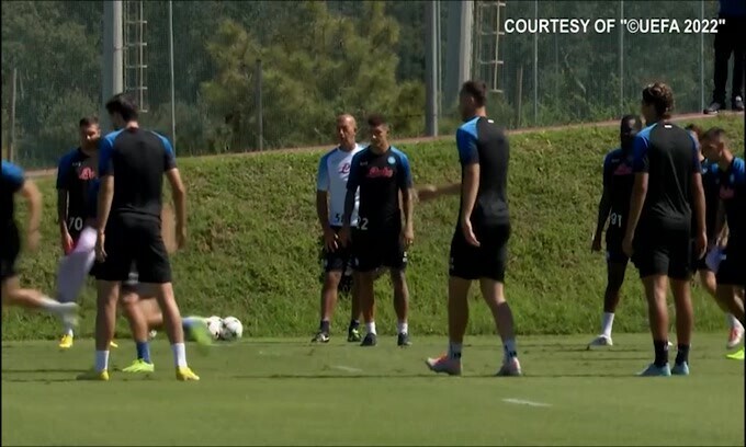 Napoli, Osimhen al lavoro in palestra