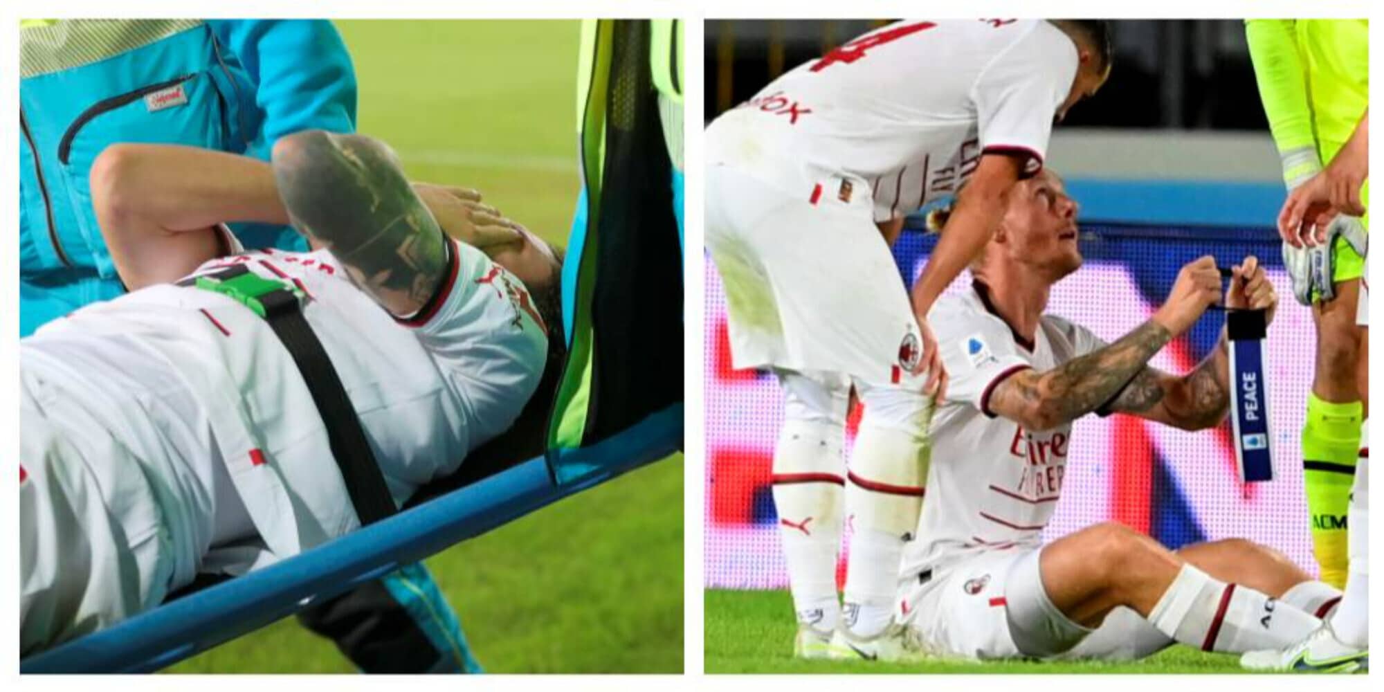 Milan, confermate le lesioni muscolari per Calabria e Kjaer